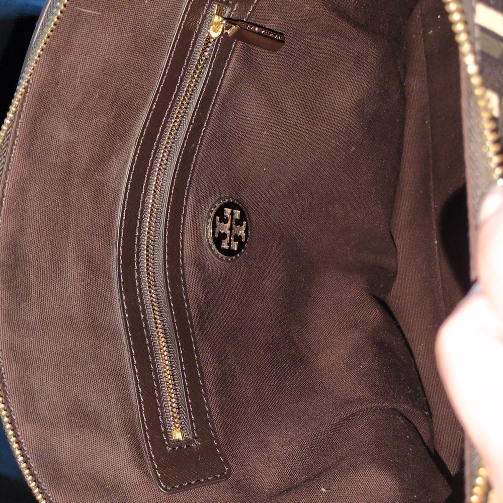 Tory Burch Brown and White satchel - Picture 5 of 10